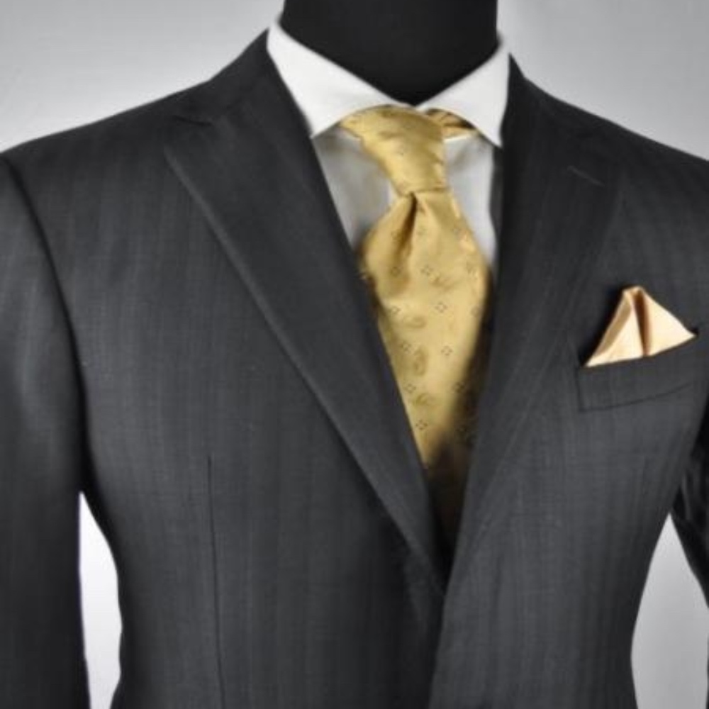 ZEGNA Trofeo Gray Modern 2Btn Suit - Picture 1 of 5